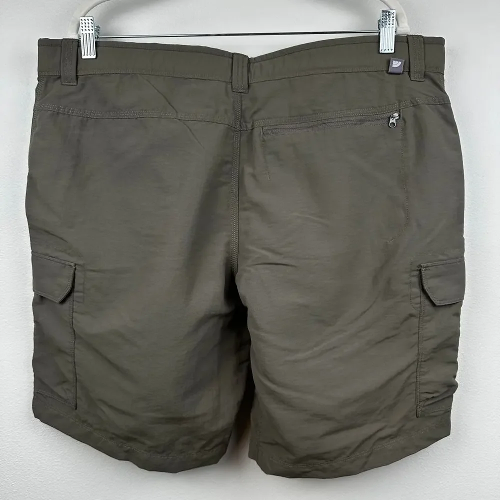 The North Face Men's Paramount II Cargo Shorts Belted Brown 40 Hiking Camping